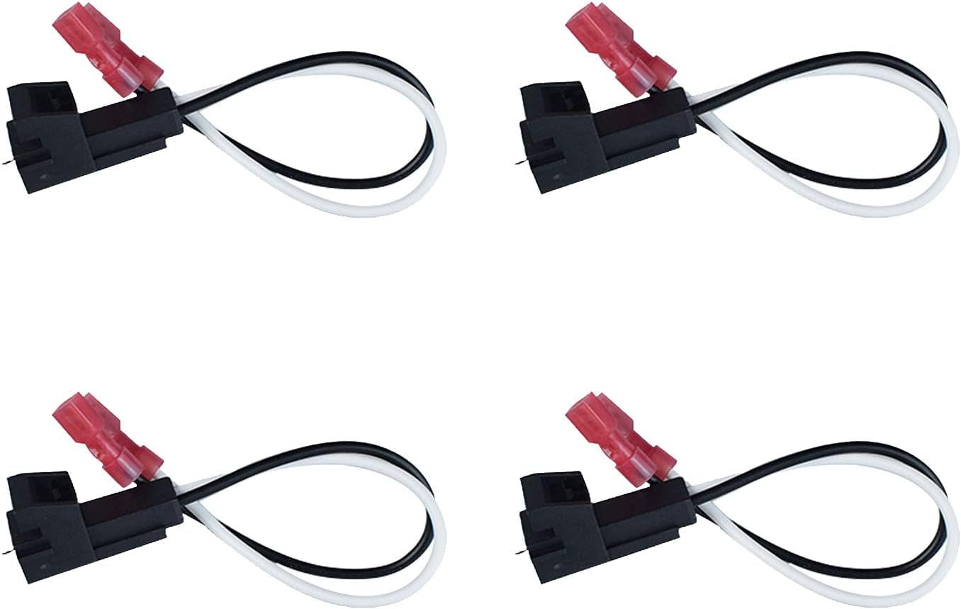 72-4568 Speaker Adapter Wiring Harness Replacement for General Motor Vehicles GMC Buick Cadillac Chevy Silverado Sierra Suburban Yukon Cobalt Colorado Front Rear Door Speaker Connector (4Pcs)